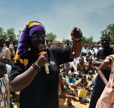 Sensibilisation au Lycée Dominique Ouattara de Korhogo